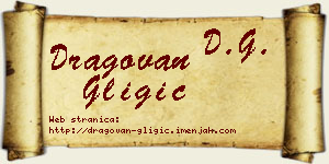 Dragovan Gligić vizit kartica